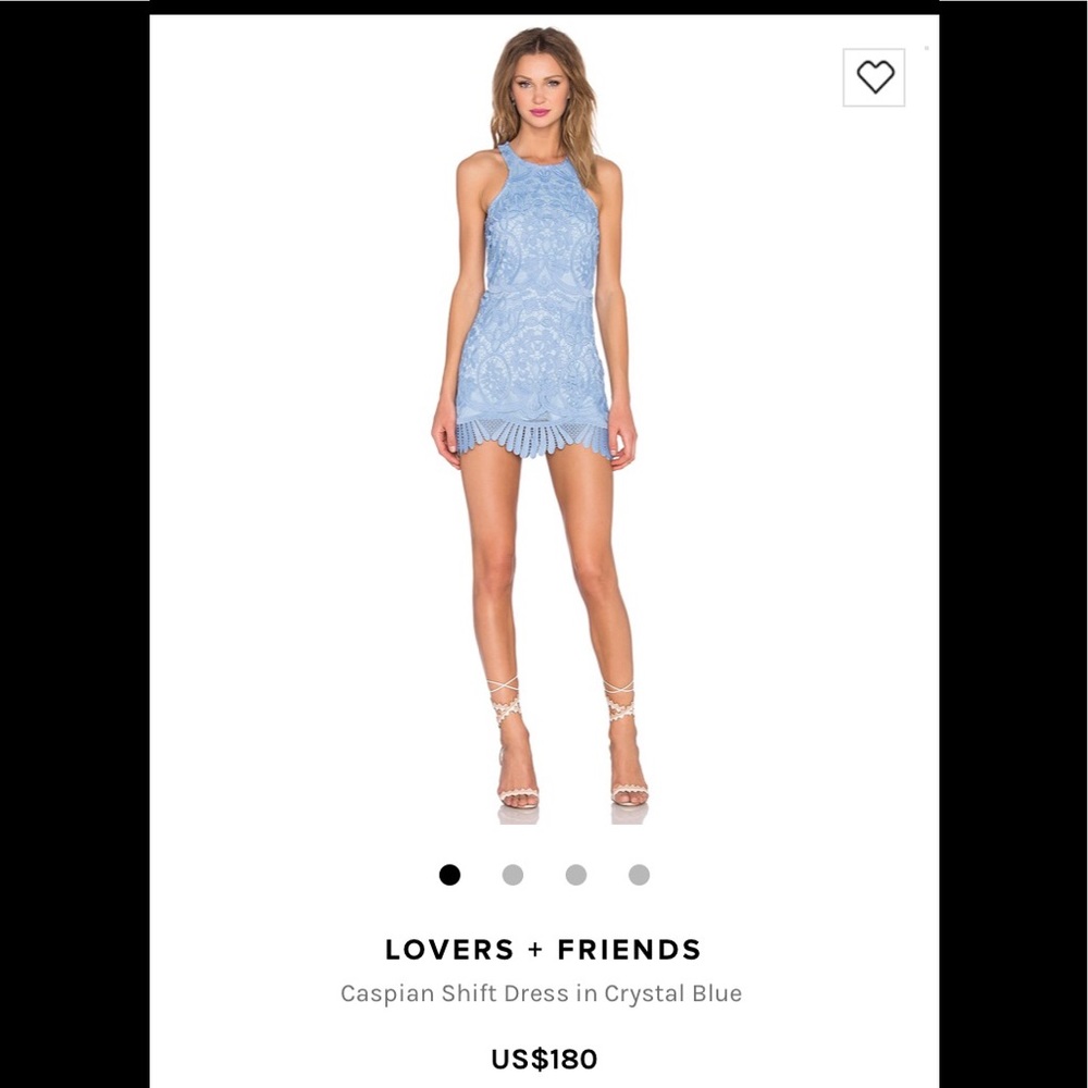 Lovers & Friends Caspian Shift Dress Crystal Blue